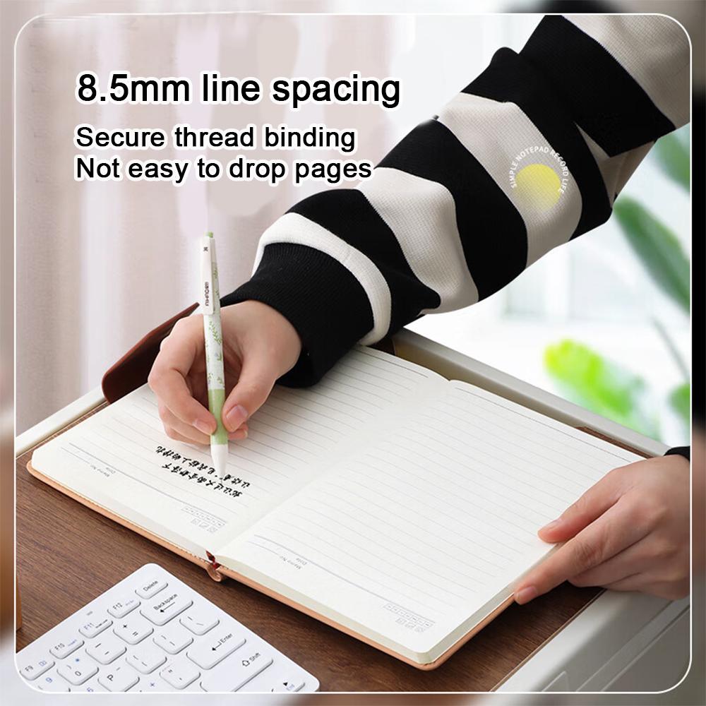 A5 buckle business notepad, work meeting record book, student subject notebook, thickened diary, excerpt book, lined inner pages