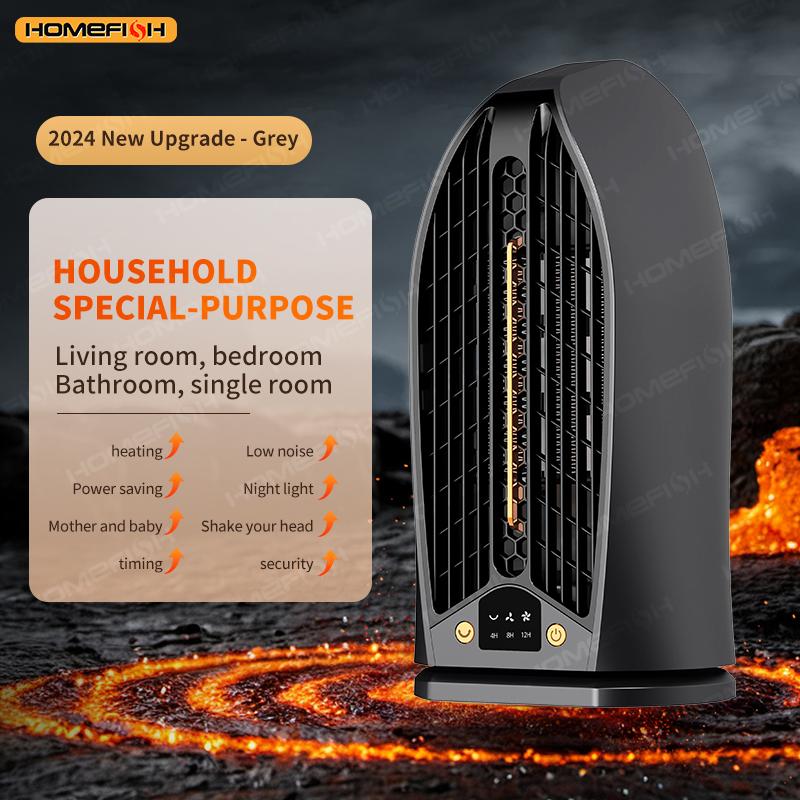 

Portable Desktop Heater Home Use Quick Heating Electric Warmer for Bedroom Living Room Dormitory Foot Warmers US серый