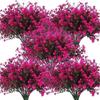 UV-Resistant Artificial Outdoor Shrubs, Fake Plants for Courtyard and Spring Decoration
