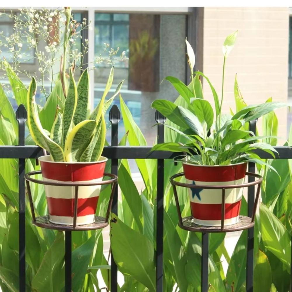 Garden Decoration Hanging Flower Stand Durable Hanging Suspension Rack Basket New Flower Pot Rack