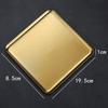 Korean Stainless Steel Rectangular Multi-Purpose Plate for BBQ, Hot Pot, Cafe, Grilled Meat, Sushi, & Fruits.