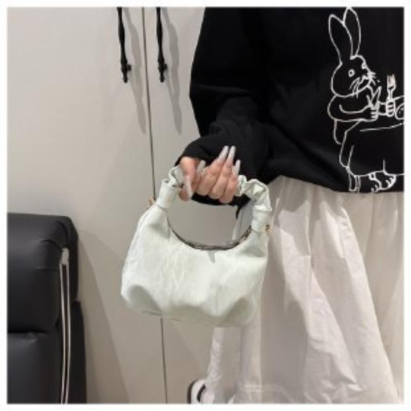 

New cloud bag pleated small bag portable messenger bag high-end cloud small bag One size fits all белый