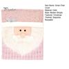Christmas Chair Cover Santa Snowman Reindeer Chair Back Cover Pink Sequined Chair Slipcover for Dining Room Kitchen Hotel Party Decor