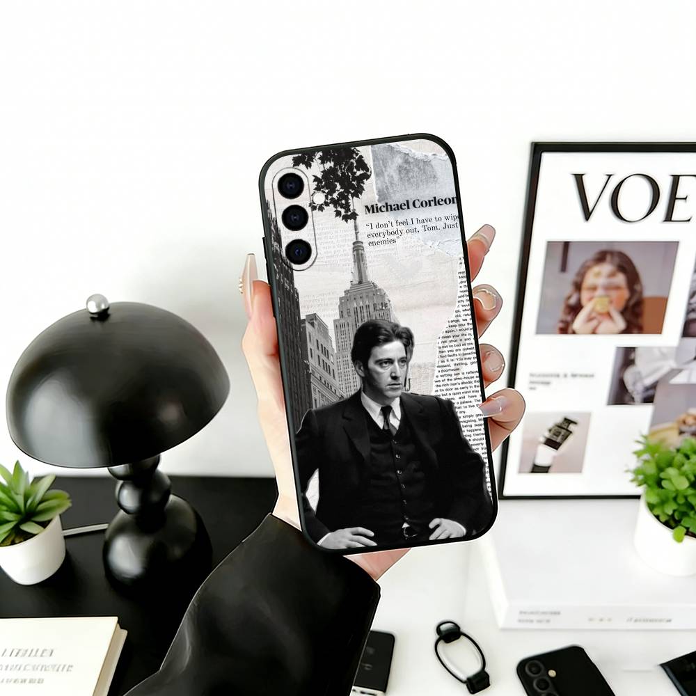 God-father Pacino Phone Case For Samsung Galaxy A73,A72,A71,A70,A53,A52,A51,Others Soft Black Cover