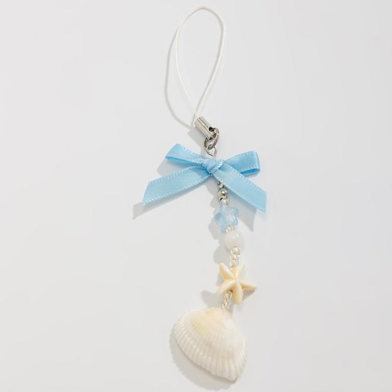 Y2K Fashion Acrylic Keychain Flower Star Love Bow Strawberry Pendant For Student Women Bag Backpack Accessories