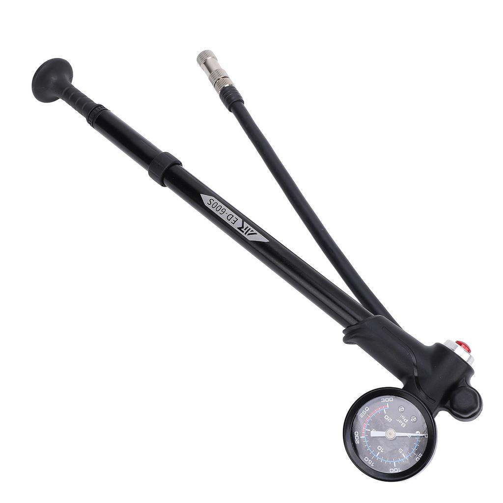 Shock Pump for Mountain Road Bike High Pressure 300PSI for Front Fork Rear Bike Suspension Air Pump with Gauge