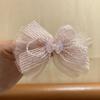 Korean Style Double Layer Chiffon Ribbon Hair Clip for Kids - Cute Princess High Ponytail Hair Accessory