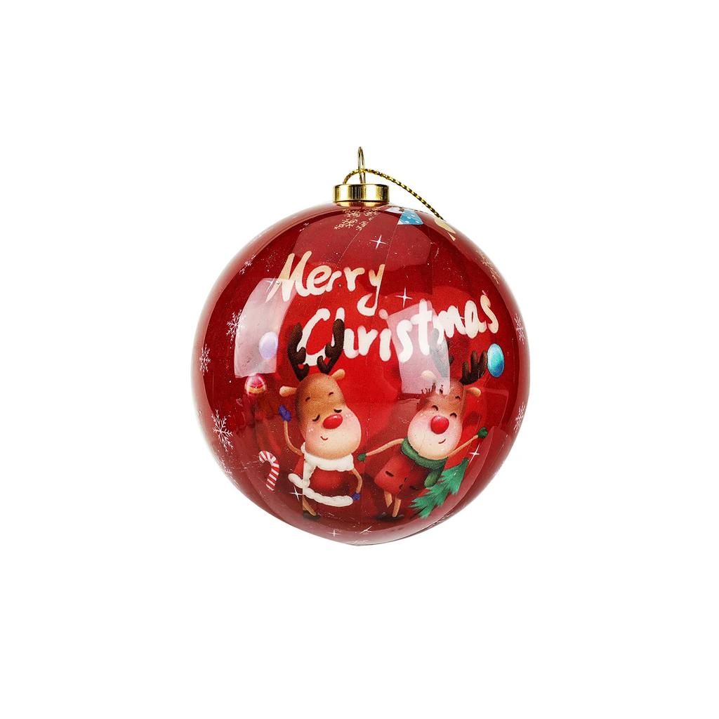 8CM Cm Christmas Ball Ornaments Creative Christmas Tree Decorations Household Outdoor Fun Pvc Inflatable Toy Ball Christmas Gift