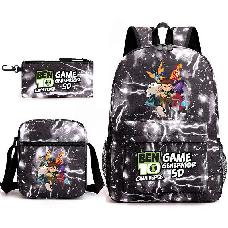 Hacker Junior Trend Starry Sky School Bag Three-piece Set