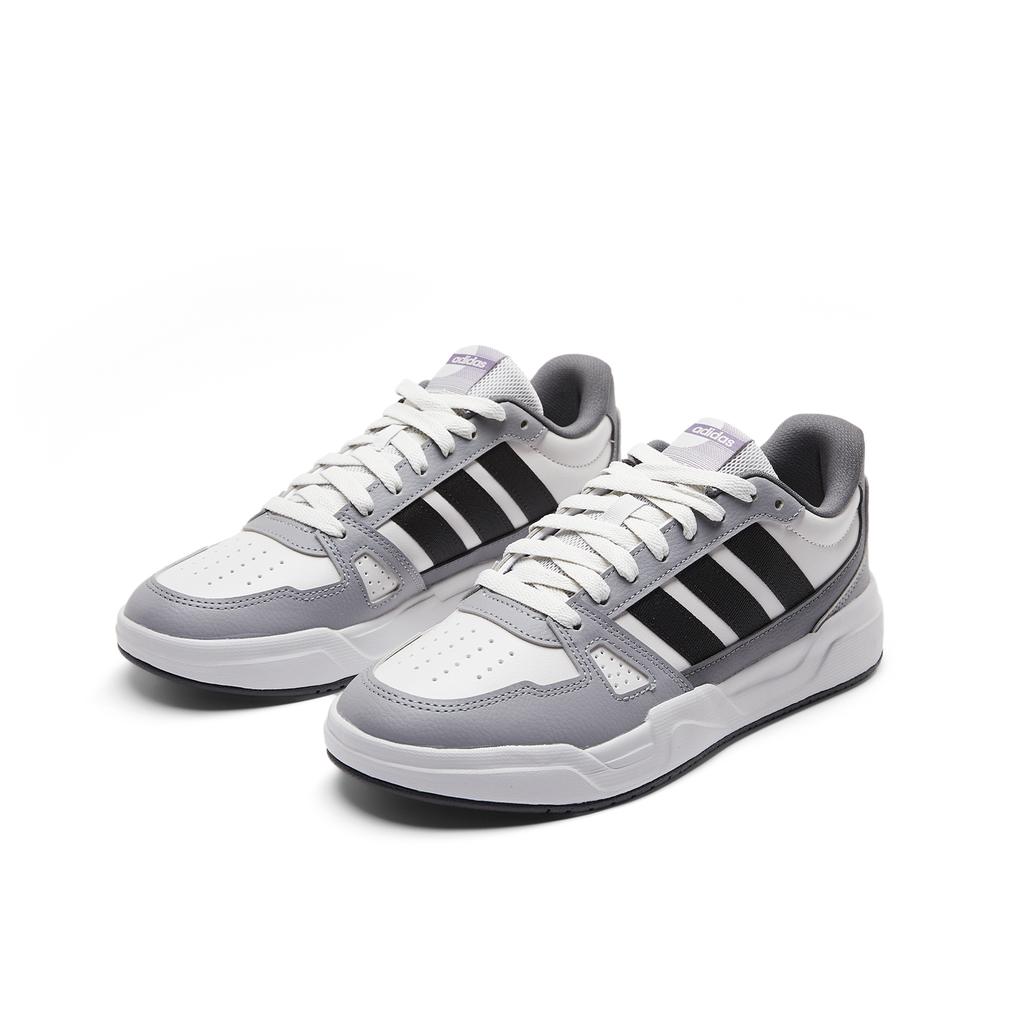 Adidas Lite Baller Synthetic Leather Comfortable Fashion Durable Low-Top Skate Shoes Unisex Sneakers Gray White Black HQ9336