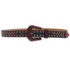 Y2K Punk Rhinestone Sequin Hip Hop Pin Buckle Leather Belt for Women