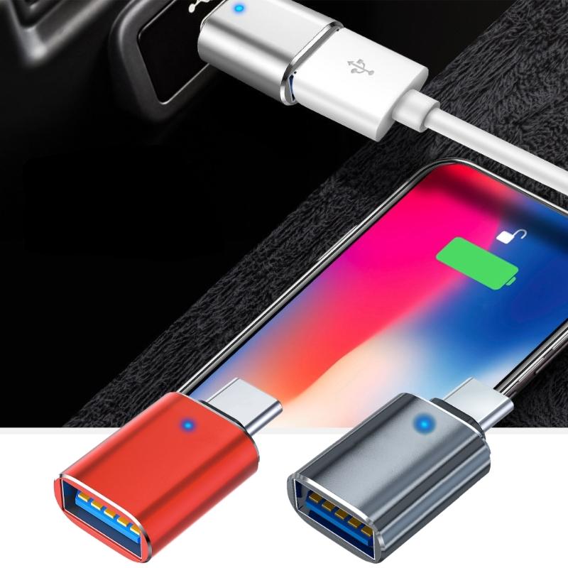 Krótki adapter USB C do USB Adapter USB Ctype żeński do USB3.0 męski Złącza Adapter OTG do telefonu laptopów