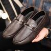 Fashion Italian Luxury Brand Men Loafers Genuine Leather Breathable Slip On Men Driving Shoes Men Casual Shoes Moccasins Chaussure Homme