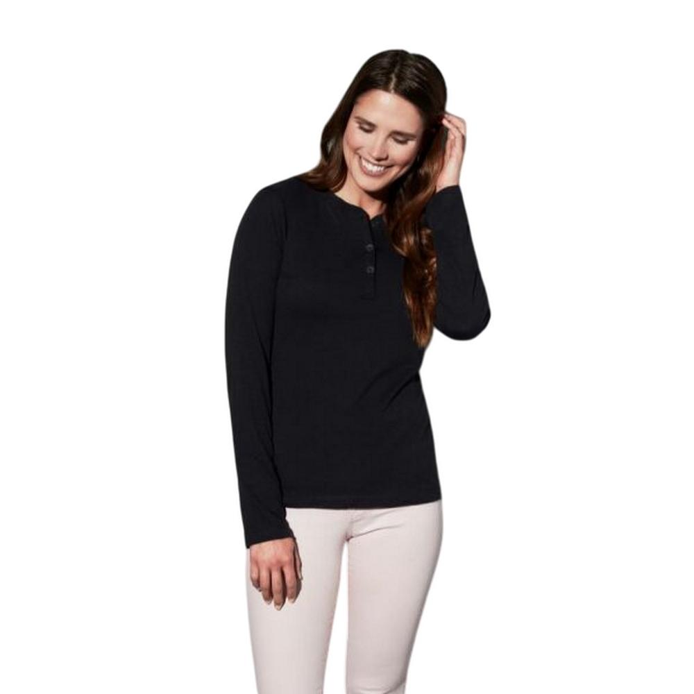 Stedman Womens/Ladies Sharon Henley Long-Sleeved T-Shirt
