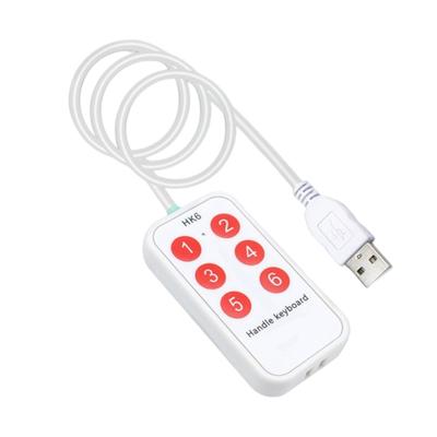 Programmable Keypad Shortcut Key Macro Keypad 6 Key Function Convenient Setting Keyboard for Instrument Control