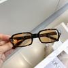 Internet celebrity style square mini retro small frame sunglasses D home SF fashion men's and women's sunshade sunglasses tide