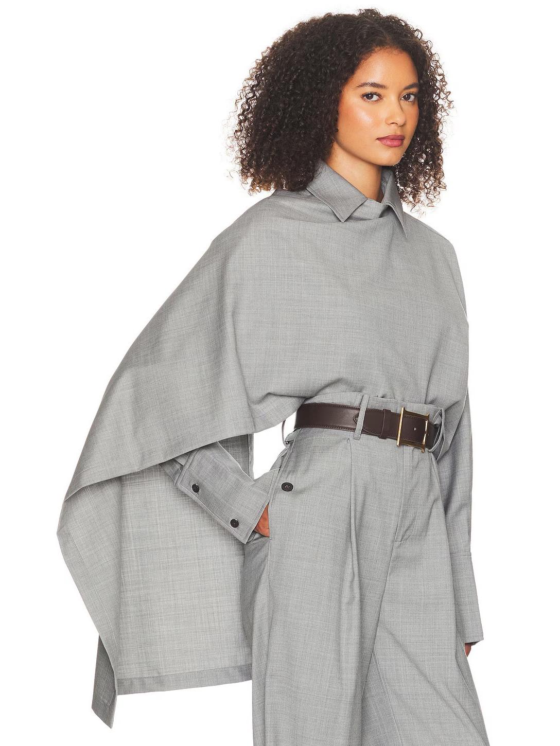 

2026 Spring/Summer European Designer Stylish Woven Shirt and Trouser Set with Trendy Details Medium