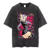 Hot Sale Anime Frieren Beyond Journey's End Vintage Washed T-shirt Men's Women Clothing Fashion Short Sleeve Trendy Streetwear for Daily Looks