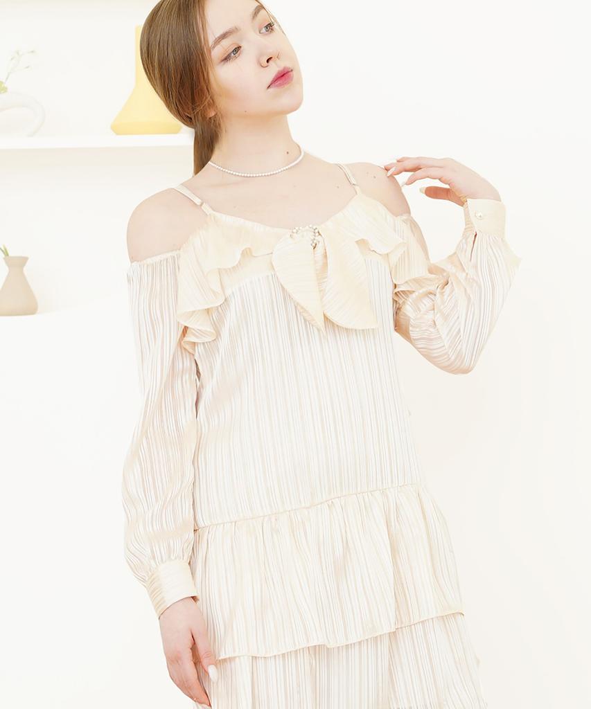 CATTLINE Heart Ring Satin Dress