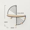 Moderní jednoduché železné háčky Nástěnná police ve tvaru vějíře Home Dekorace na stěnu obývacího pokoje Víceúčelové háčky na klíče
