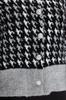 Women's Fashionable Stylish Cardigan Black Boucle Thread Patterned Jacket Look Knitwear Cardigan