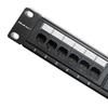 Qoltec Patch Panel Rack | 24 Porty | Kat.5E Utp | Czarny