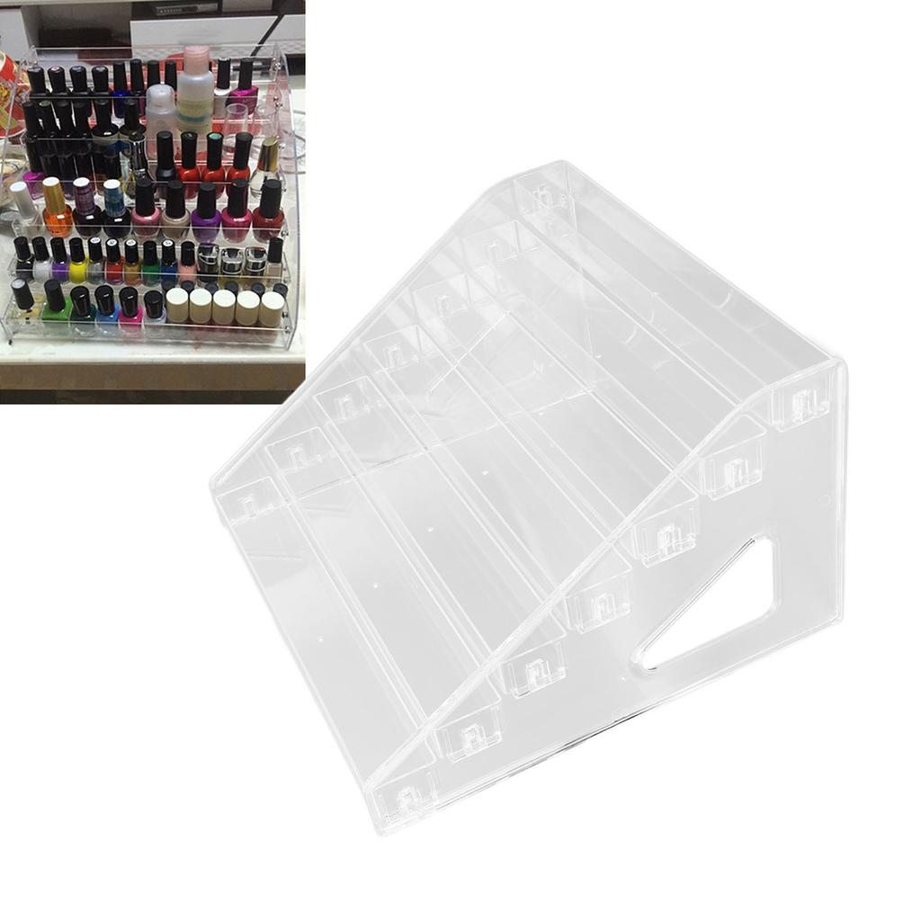 Cosmetic Storage Rack Acrylic 7 Layers Clear Nail Polish Display Holder Makeup Storage Holder