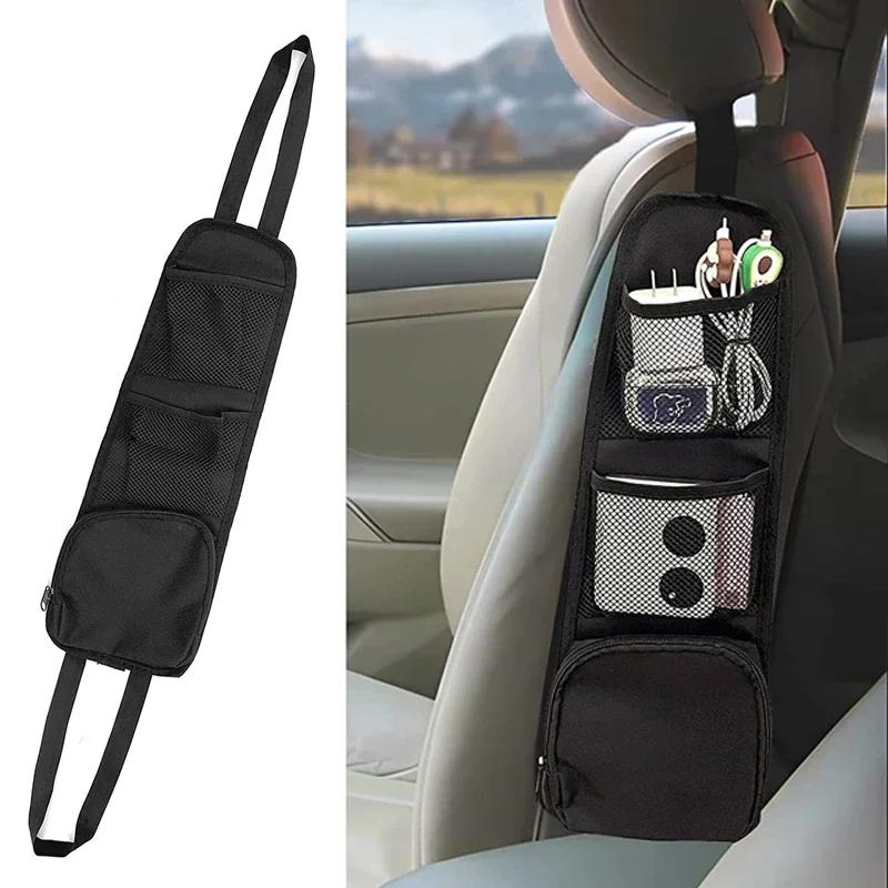 Car Seat Organizer Auto Seat Side Storage Hanging Bag Multi-Pocket Drink Holder Mesh Pocket Styling Organizer Phone Holder Amagi