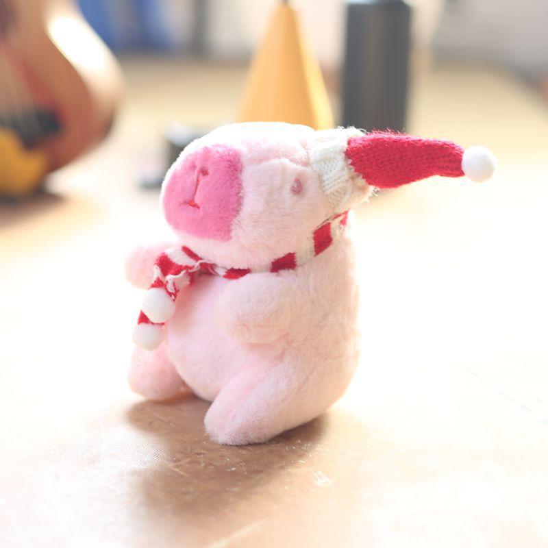 Cute Christmas Kabibala Pendant Plush Toy Doll Capybara Bag Hanging Ornament Keychain Doll