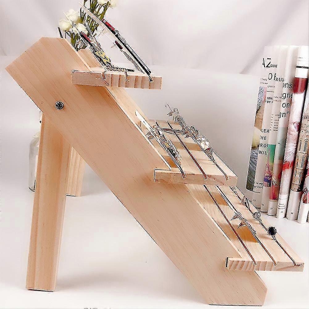 Wooden  Earring Ring Holder Stand Jewelry Holder