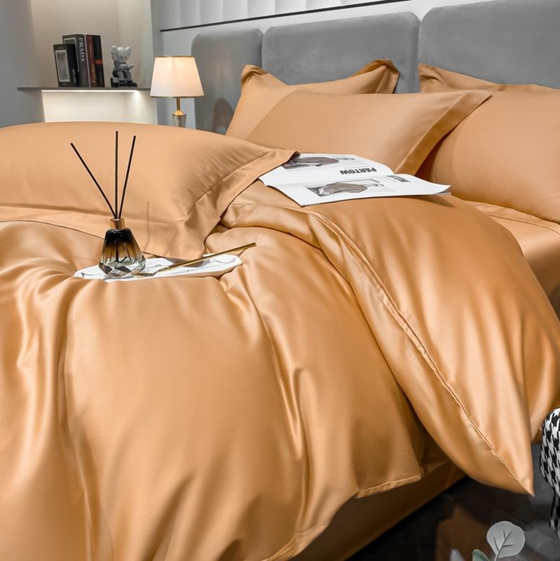 Class A 200 Thread Count Long Staple Cotton Four Piece Set Pure Cotton Bed Sheet Quilt Cover Four Seasons Light Luxury Nantong Bedding