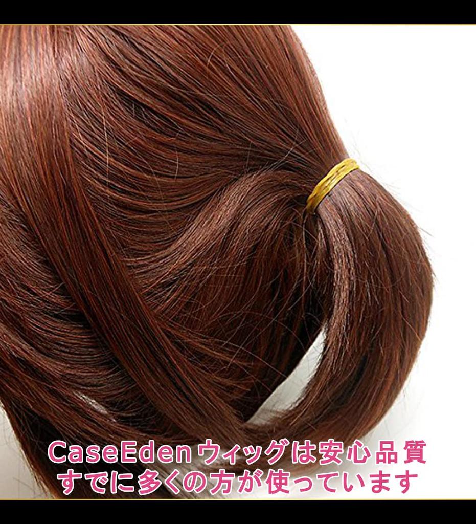 CaseEden Cosplay Wig with Vance, Brown, Dark Brown, and Dark Brown, Set of 2 Wig Nets