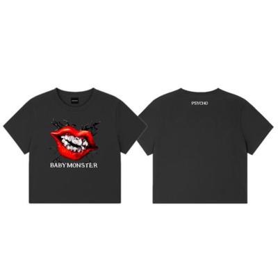 [PSYCHO] BABYMONSTER Symbol Crop T‑Shirt