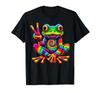 Tie-Dye Cool Frog Peace Sign Hippie T-Shirt