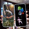 IK2 Abstract Space Astronaut Transparent Phone Case for Motorola Moto G7 G8 G9 G84 G85 G73 G24 G15 Z2 Play Power Plus