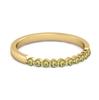 Peridot Half Eternity Design Band Ring -925 Sterling Silver