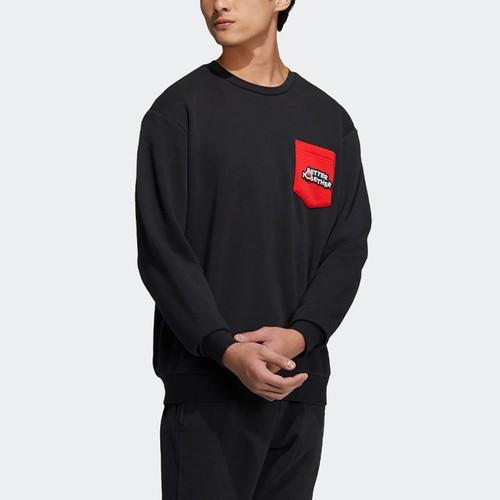 Adidas Neo Sesame Street Collaboration Sports Crewneck Sweatshirt Unisex Black