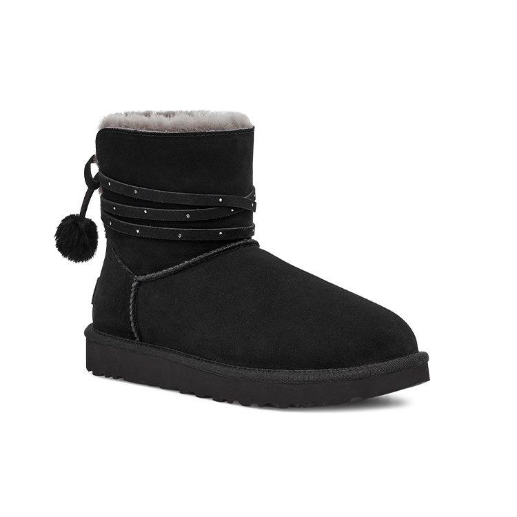 UGG Mini Bailey Bow Pom 'Black' Women's 1125382-BLK