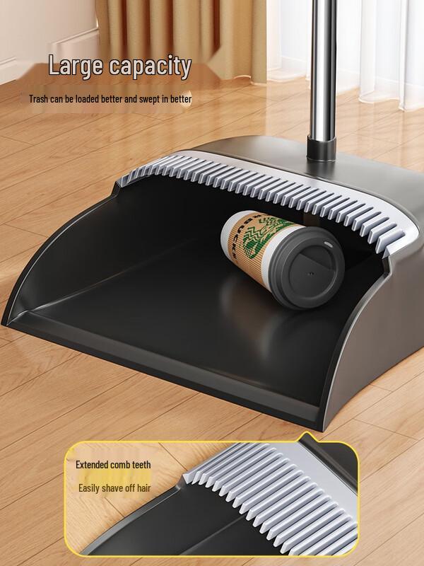 Ally Stainless Steel Broom and Dustpan Set
