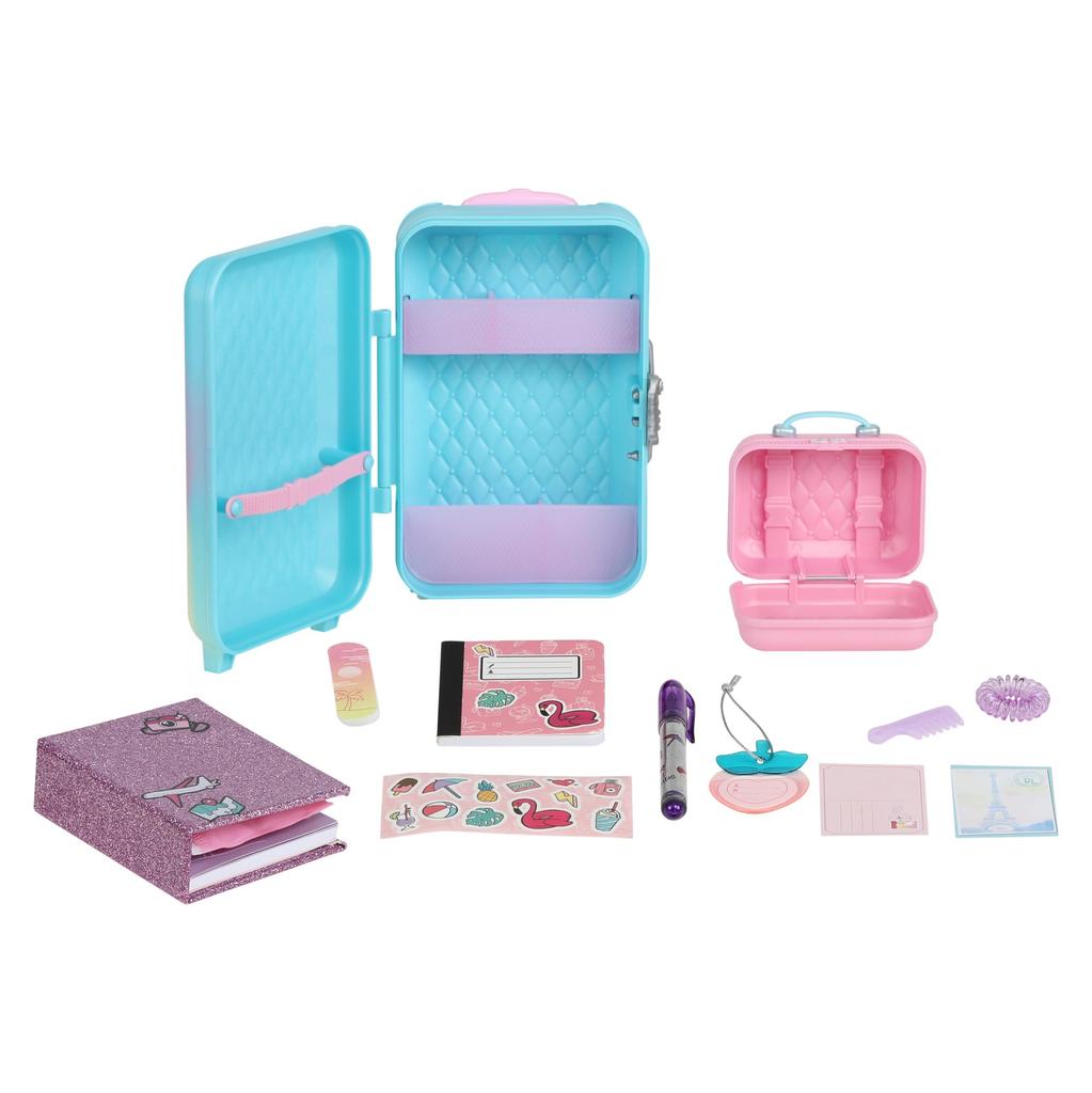 REAL LITTLES My Rainbow Collection, Roller Case, Fridge, Locker Desk Caddy in 1 Pack Plus 57 Mini Toy Surprises  Amazon Exclusive