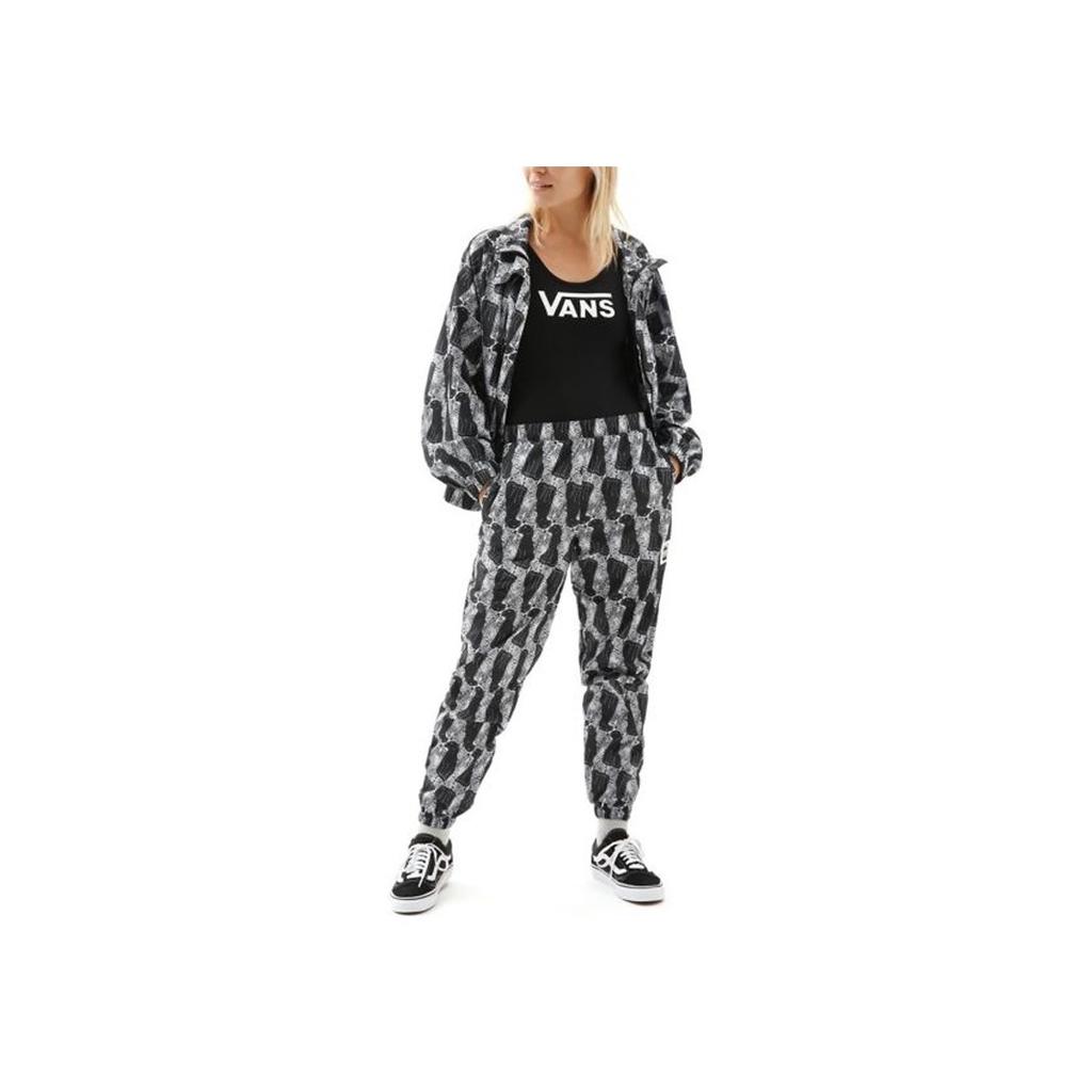 Vans X Opening Ceremony Collaboration Printed Casual Jogger Pants Women Bottoms Black VN0A5FRRPQE