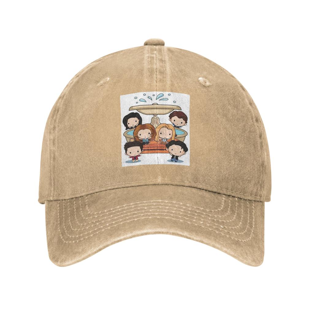 Friend TV Show Washed Denim Cap Casual Baseball Caps Adjustable Hat Summer Unisex Baseball Hats