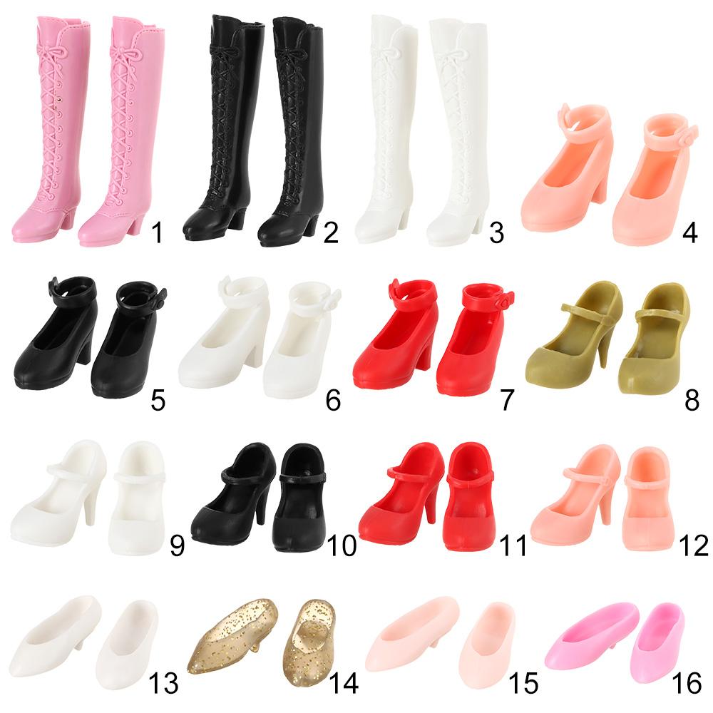 

Plastic Female Fashion Hero Dolls Boot Doll Shoes Long Knees Boots Accessories