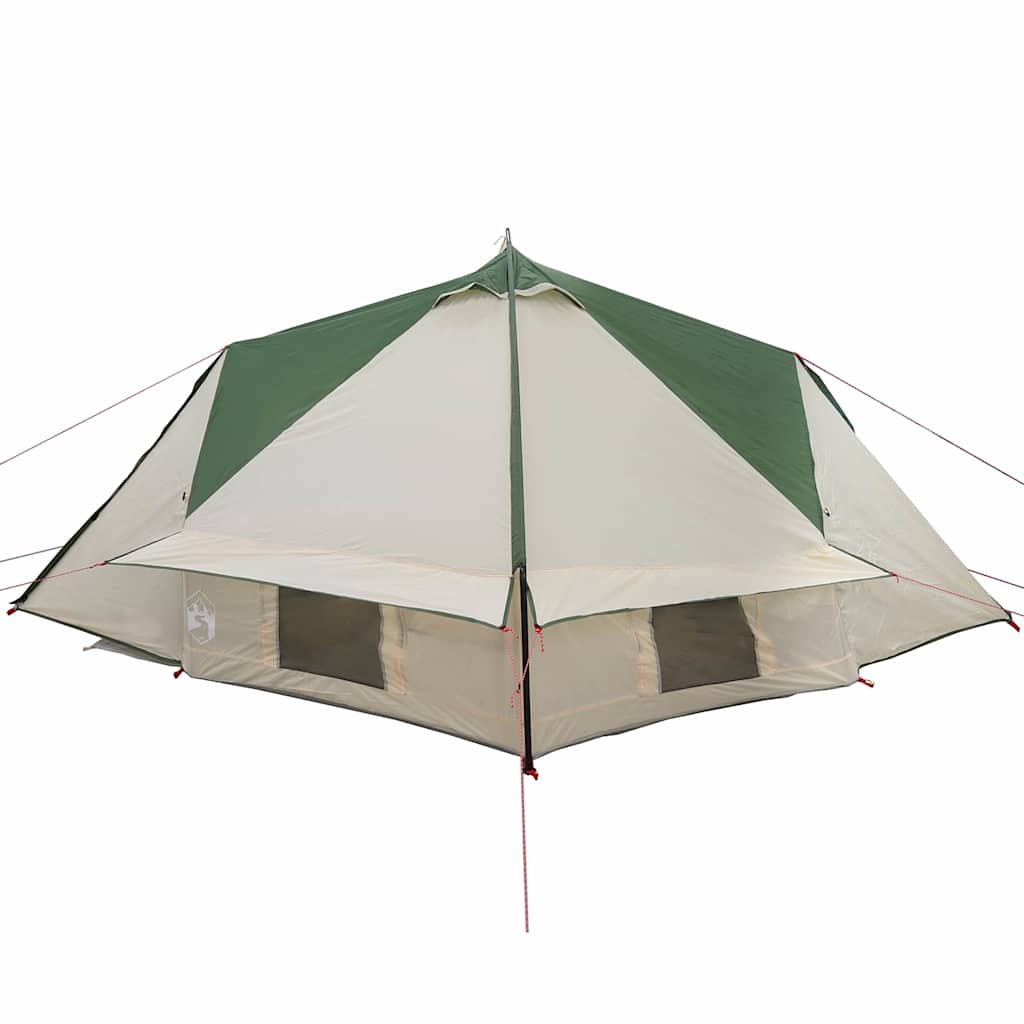 Teepee Tent for 4 Persons Green and Grey 388 x 320 x 169 cm