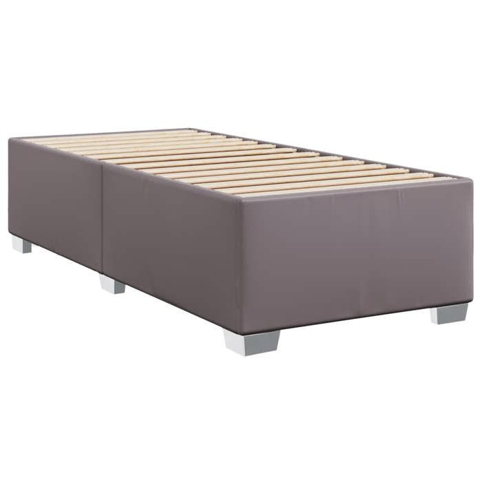VidaXL Cadre de lit sans matelas gris 90x200 cm similicuir 3284542