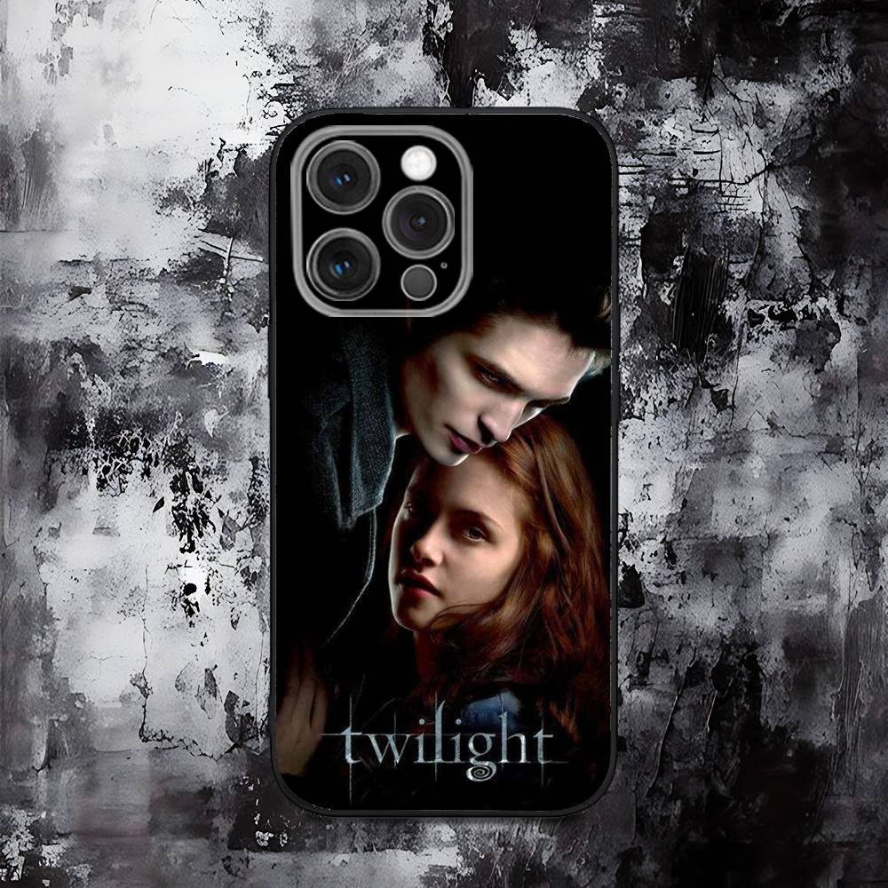 Etui na telefon Saga Zmierzch Edward dla iPhone 16,15,14,13,12,11,Pro,Max,Plus,X,XS,SE,E,Mini, Miękkie Silikonowe Czarne Etui
