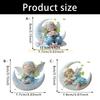 Festives 2D Angel Baby On Moon Design Acrylic Pendant Auto Decors Creative Holiday Present top sale