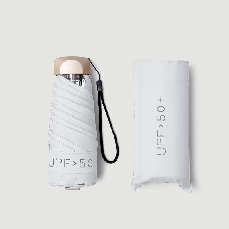 

Сверхлегкий женский карманный солнцезащитный козырек: Мини-зонт с фруктовым принтом и защитой из черного клея для солнечных и дождливых дней 50*6k