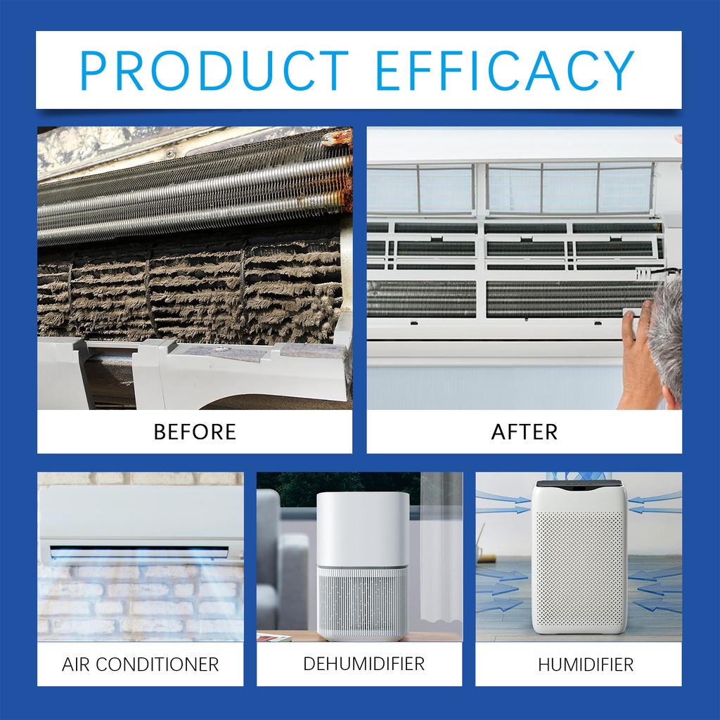 Klimaanlagenreiniger Schaum für Zuhause Auto Einfach Sprühbar AC Einheit Deodorierer und Spulenreiniger Entfernt Staub Schimmel Geruch Schnell wirkend