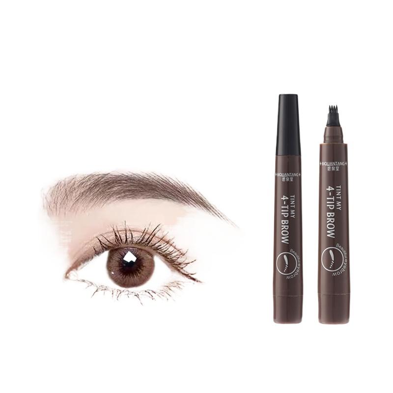Four-pronged Eyebrow Pencil, Beauty Expert, Quick-drying Fountain Pen, Hairline, Neutral Pen.